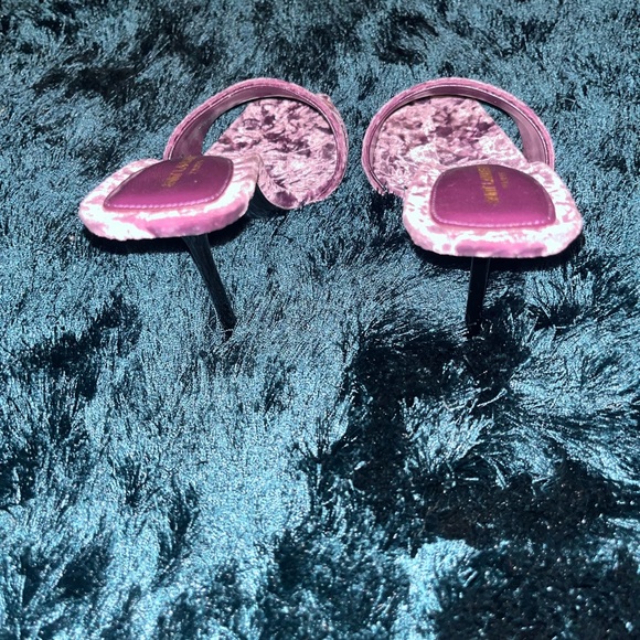 Saint Laurent Baliqua Stiletto Slide Sandals Size 39.5 - Picture 5 of 5